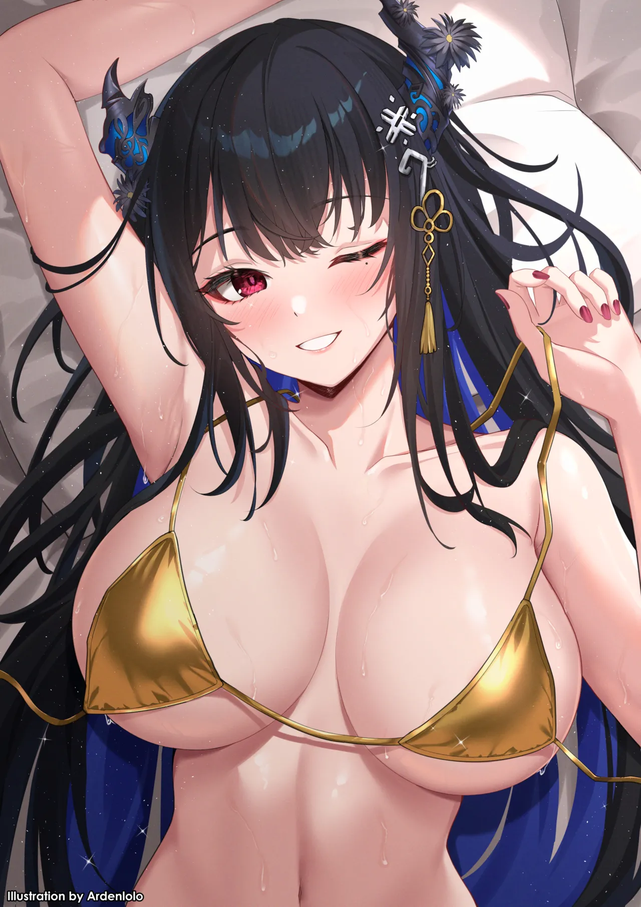 Nerissa Golden Bikini page 1 full