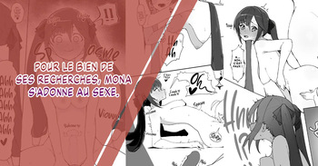 Comiket-you Doujinshi ni Ireru Mona no Ecchi na Manga | Pour le bien de ses recherches, Mona s'adonne au sexe cover