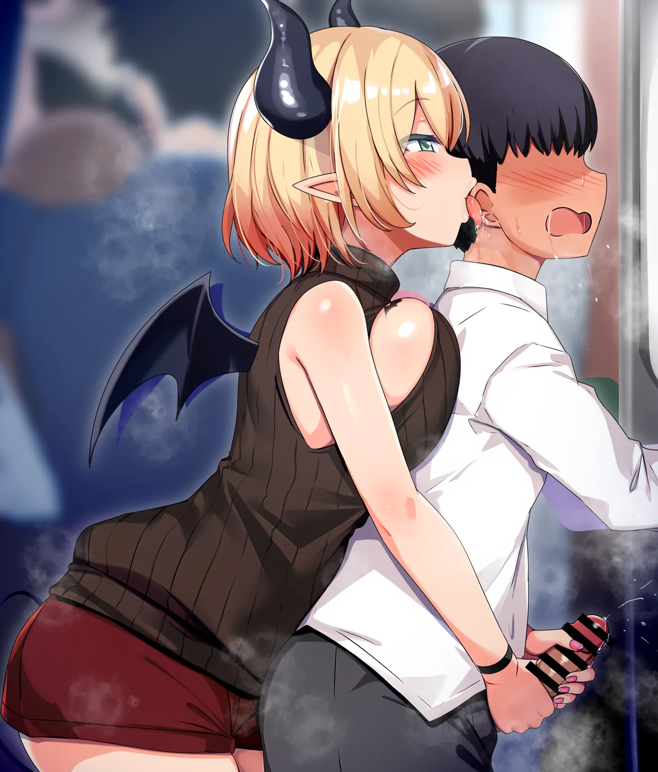 いつも同じ電車に乗り合わせるお姉さんのお尻を出来心で触ったら逆痴 漢を仕掛けられ page 2 full