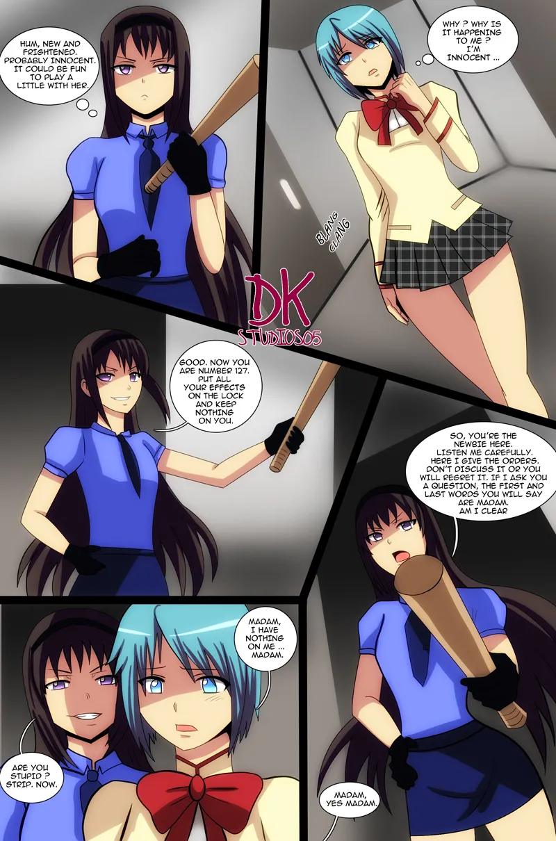 Sayaka jail Comic page 1 full