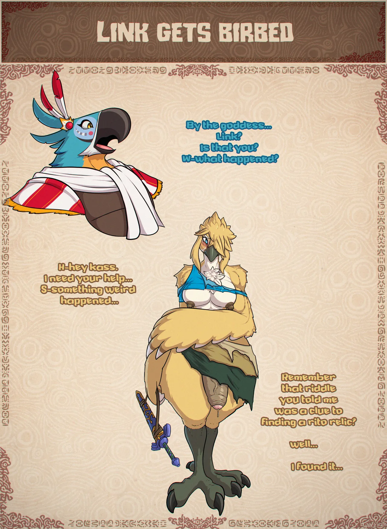 Link gets Birbed page 1 full