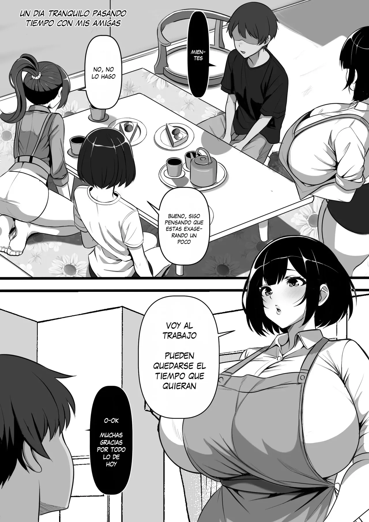 Mura ni Ikken-dake no Fuuzokuden ni Ittara Osananajimi no Hahaoyashika Inakatta no Daga｜Fui al Único Burdel de la Ciudad y la Madre de Mis Amigas Trabajaba Ahí page 6 full