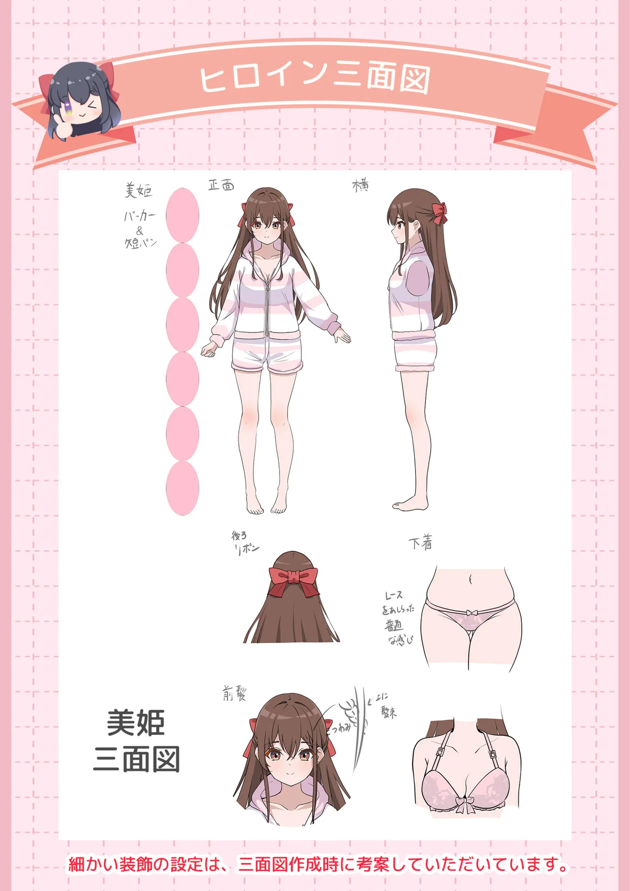 Imouto Miki-chan no Nama Haishin Channel! Digital Rough Setting &amp; Original Art Collection page 8 full