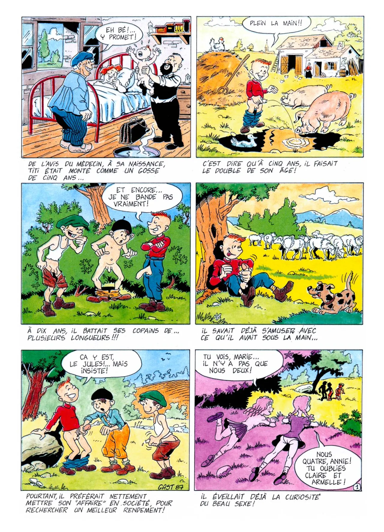 Gast  &amp; Manuel Lizay  - Les aventures de Titi Fricoteur #1 page 2 full