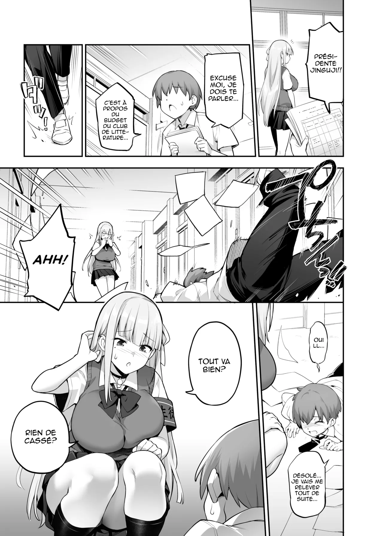 Akogare no Seitokaichou ga Kyonyuu Sugiru Ken | La présidente du bureau des élèves à des énormes seins page 6 full