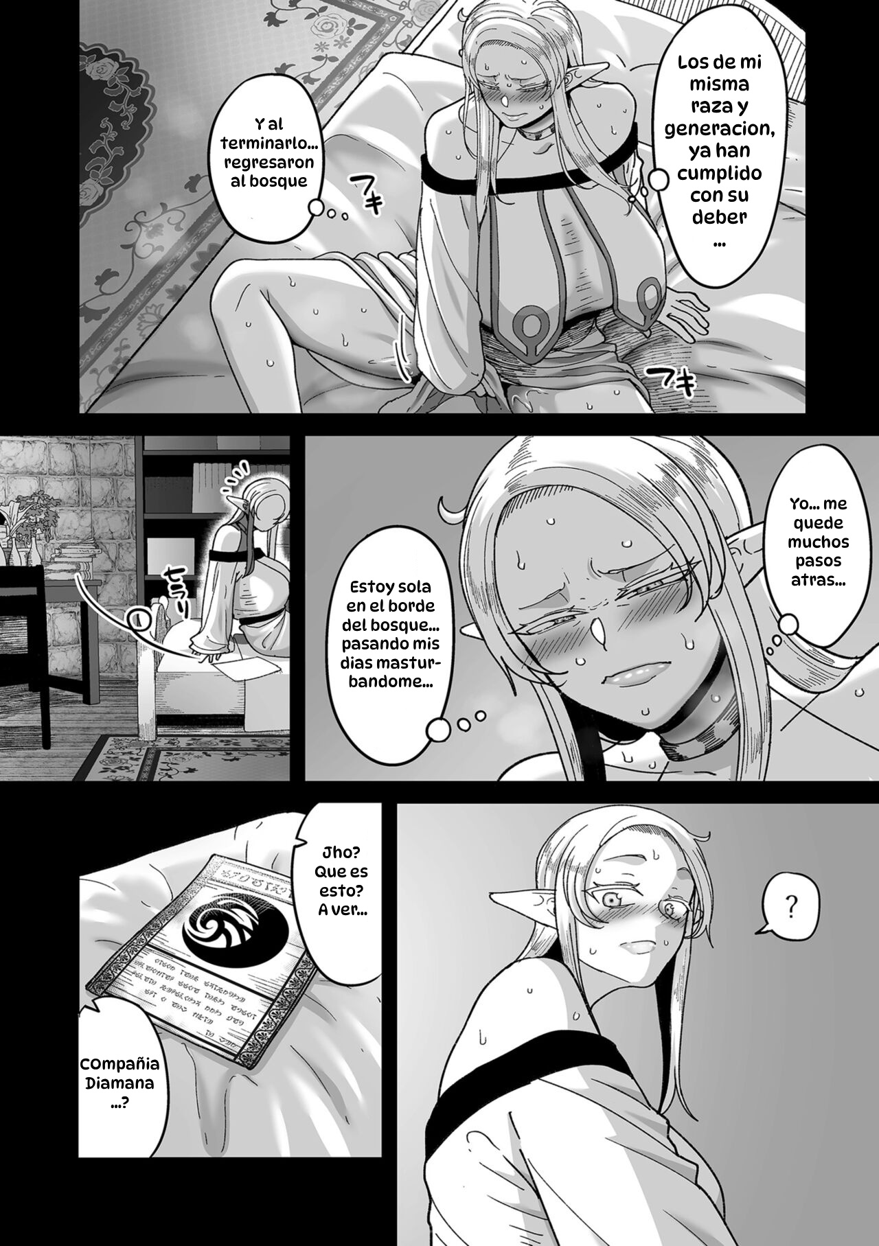 Genkai Jukujo Elf Senyou! Danshou Delivery Service!! 1｜¡¡Servicios Sexuales a Domicilio a Elfas Insatisfechas!! Capítulo 1 page 4 full
