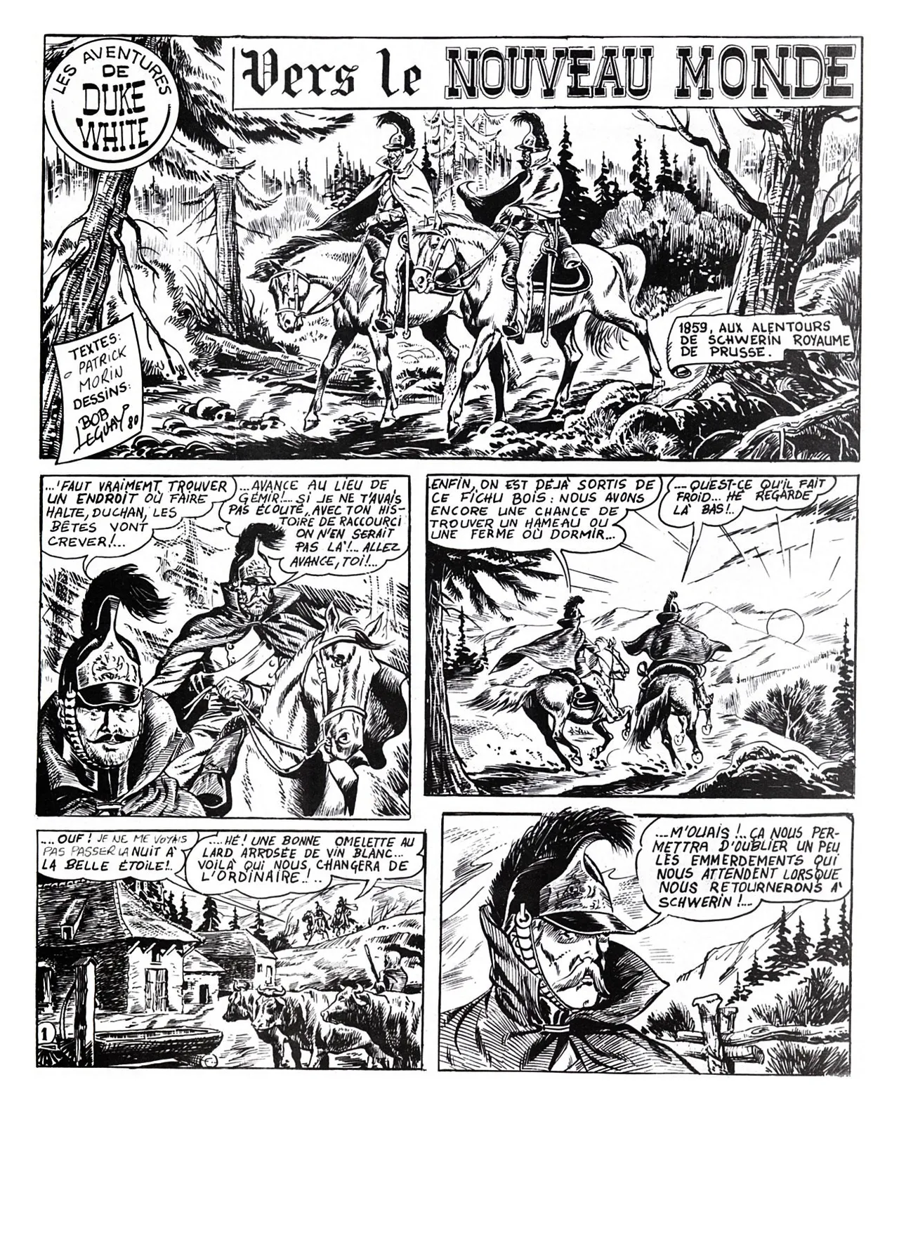 Bob Leguay &amp; Patrick Morin - Les aventures de Duke White #1 : Vers le nouveau monde page 2 full