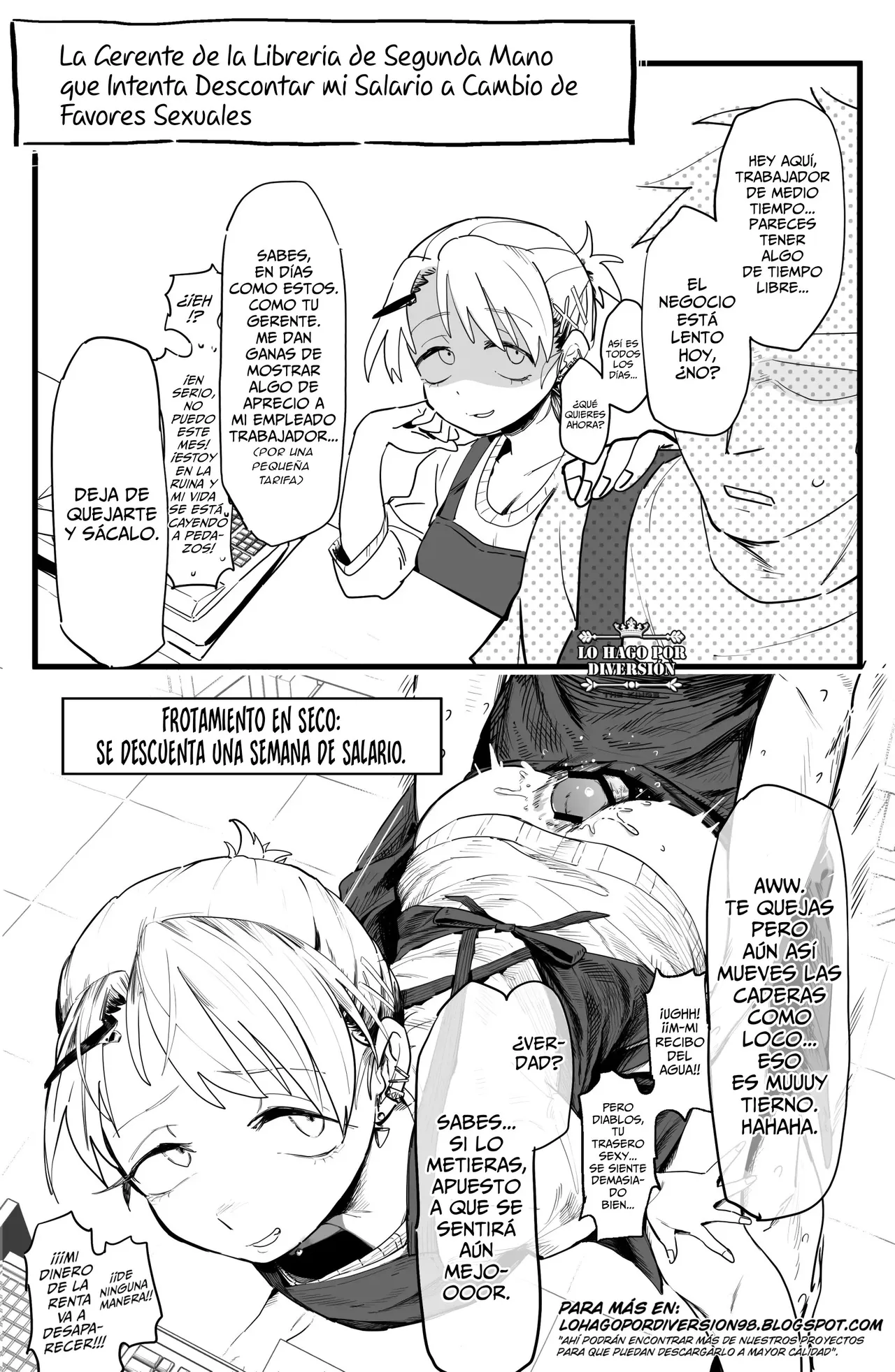 Tenchou ga Ecchi na Koto to Hikikae ni Kyuryou o Kezuri ni Kuru!! | ¡¡¡Mi Gerente Descuenta mi Salario a Cambio de Favores Sexuales!!! page 3 full