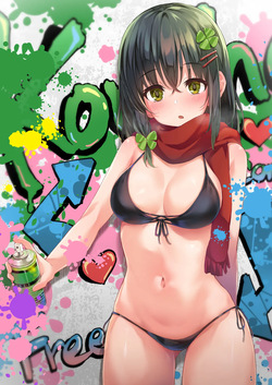このはちゃん水着イラスト