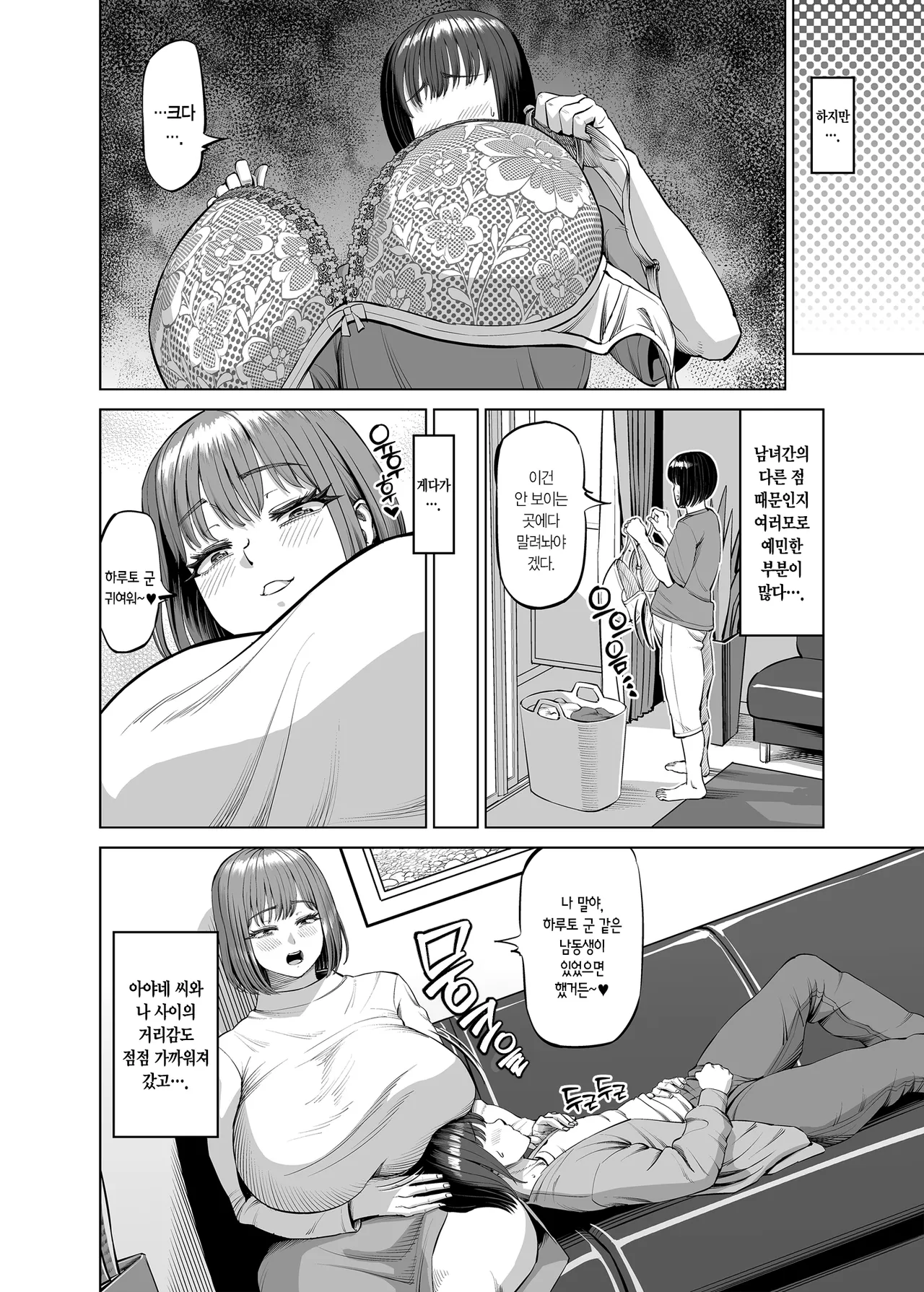 Onee-chan to Nakayoshi Seikatsu | 누나랑 사이좋은 성생활 page 3 full