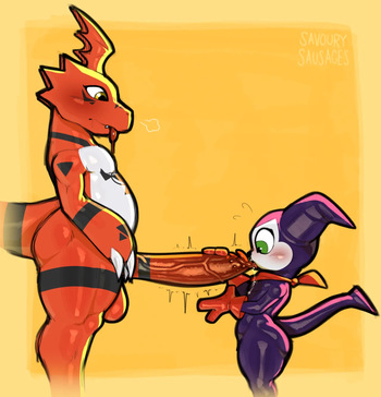 Guilmon x Impmon cover