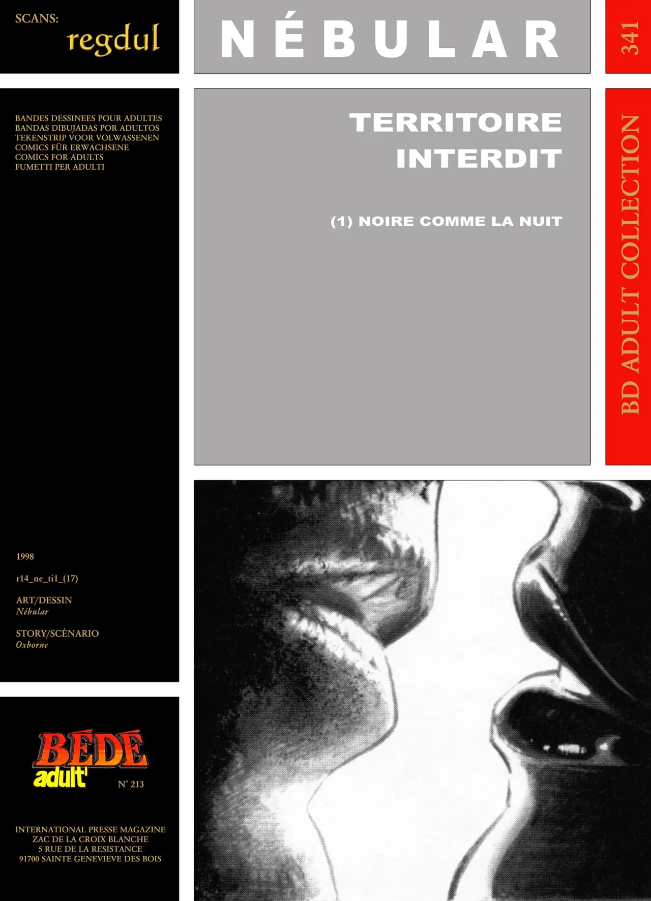 Nébular &amp; Oxborne - Territoire interdit #1 : Noire comme la nuit page 1 full