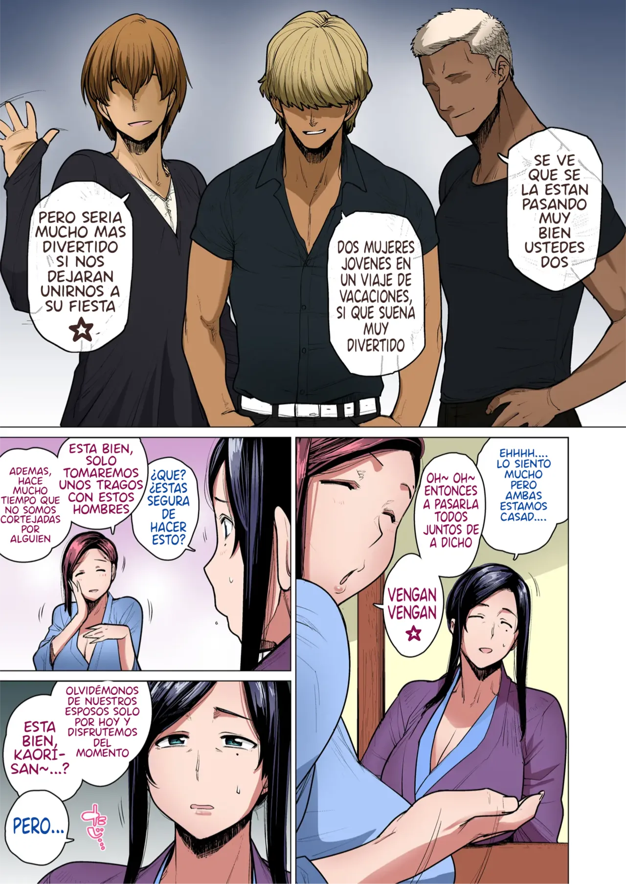 Hitozuma Nanpa NTR Onsen Ryokousaki de Nakayoku Tanetsuke Saremashita｜Recogiendo a Mujeres Casadas en las Aguas Termales NTR - Apareando en el Destino del Viaje page 4 full