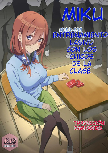Miku-san to Sukebe na Jisshuu | Miku-san y el Entrenamiento Lascivo con los Chicos de la Clase cover