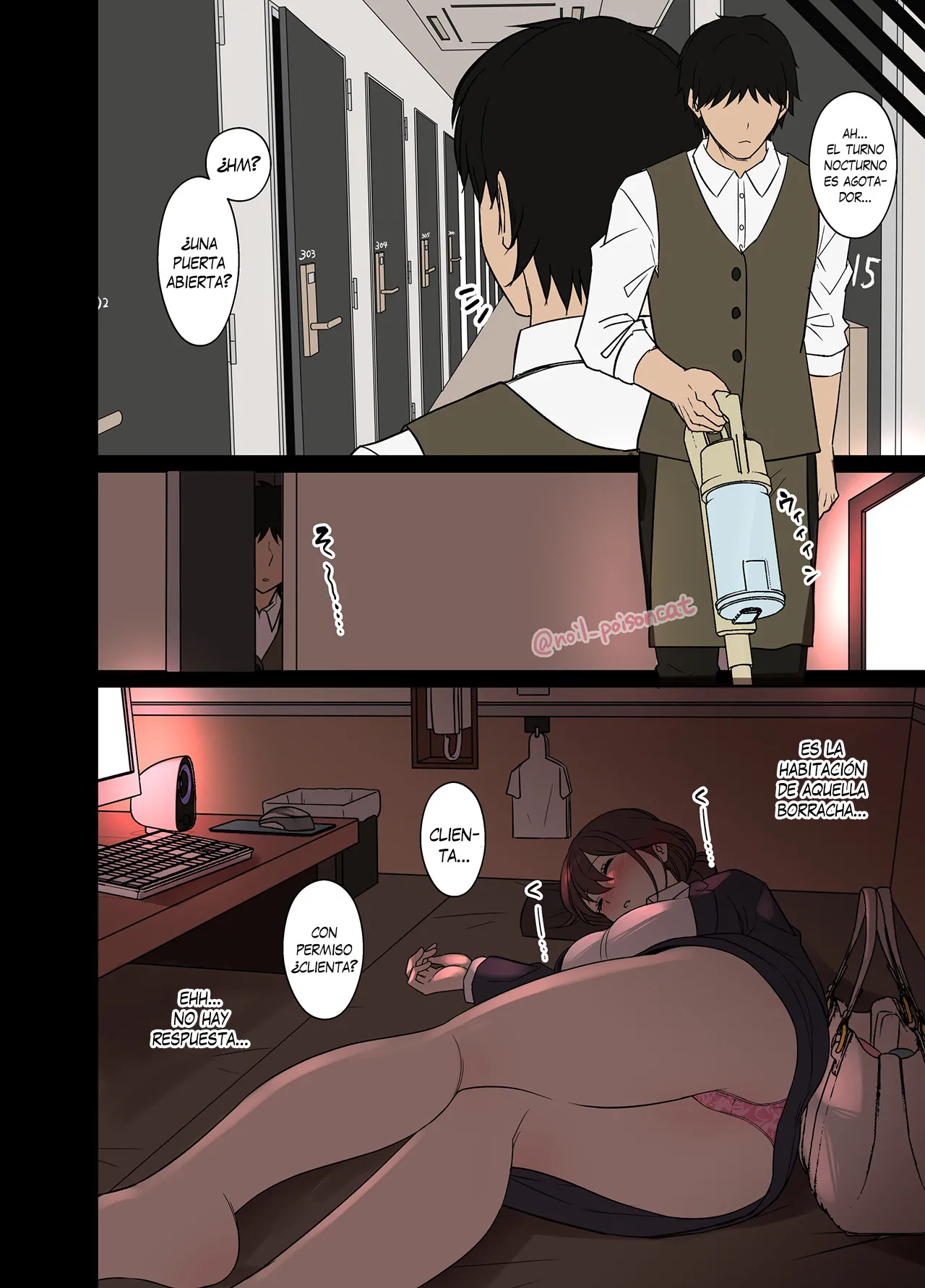 Deisui Shita NeCafe no Kyaku ni Warui Koto o Suru Hanashi | Haciéndole cosas malas a una clienta borracha en un cibercafé page 3 full