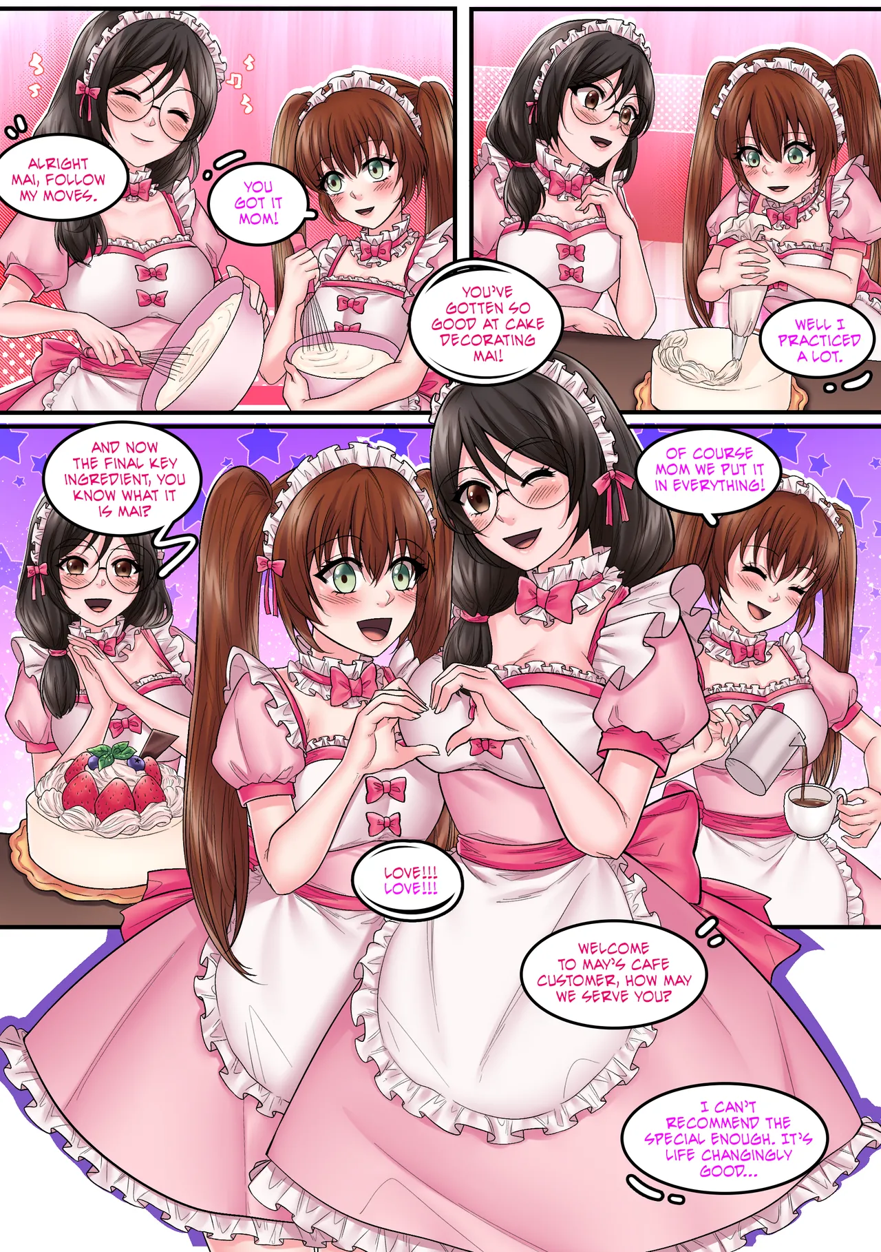 ⚠️Comics Experiment: May I Cafe page 10 full