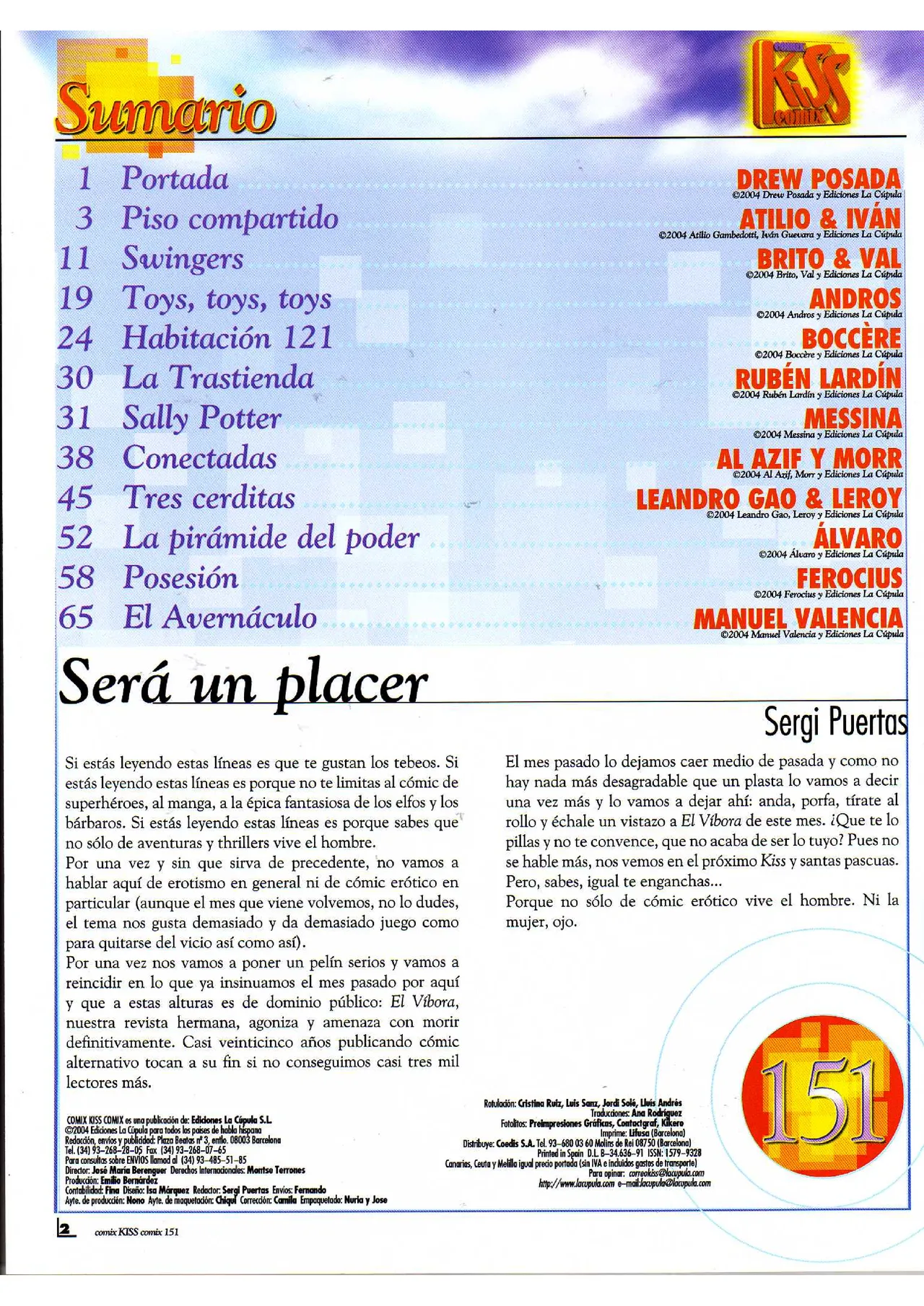 Kiss Comix #151 page 2 full