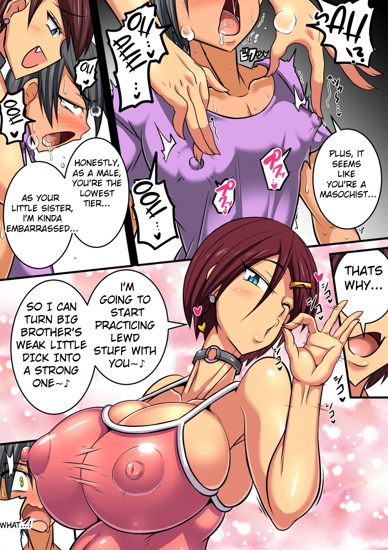 My TALL and BUSTY Step Sister Gives Me Penis Enhancement Training page 7 full