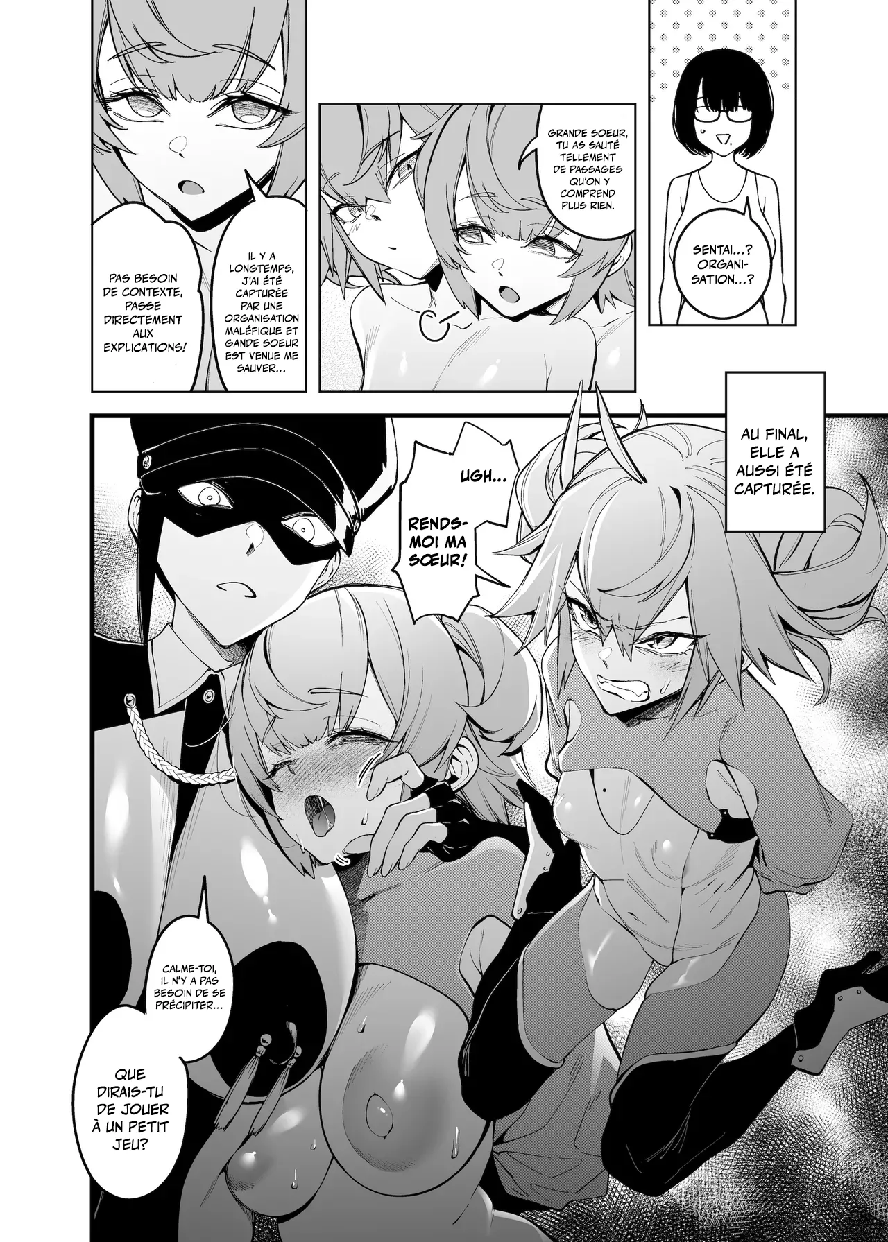 Otonari no Futago wa Yami Soshiki ni Nikutai Kaizou Sareta Moto Seigi Sentai Member Deshita -  Les jumelles d'à côté sont d’anciennes membres de super sentai dont le corps à été modifié par une organisation maléfique page 9 full