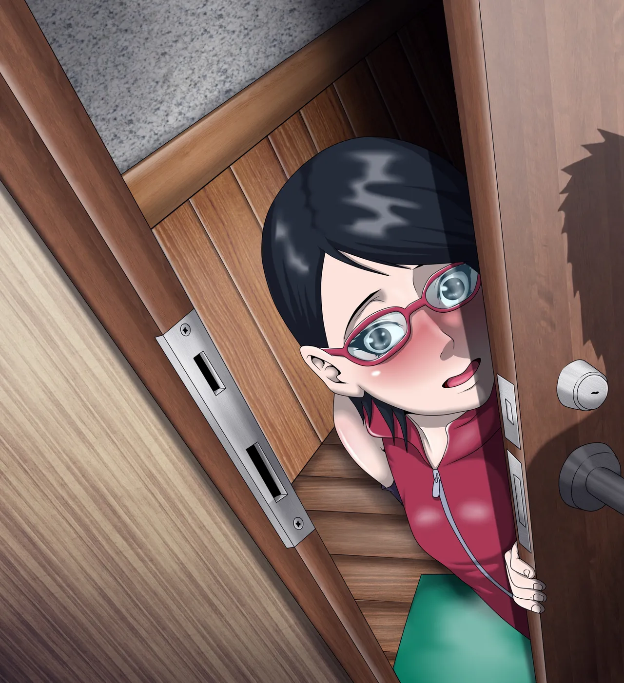 Konoha Crossed 1 - Sudden Visit Sarada page 2 full