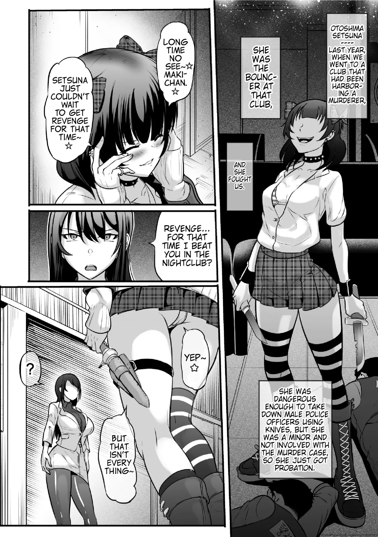 2D Comic Magazine Futanari Les Haramase Mesuzao Fuck de Kyousei Chakushou! Vol. 2 | Futanari Lesbian Impregnation, Forced Fertilization from Getting Fucked Woman Dick! page 4 full