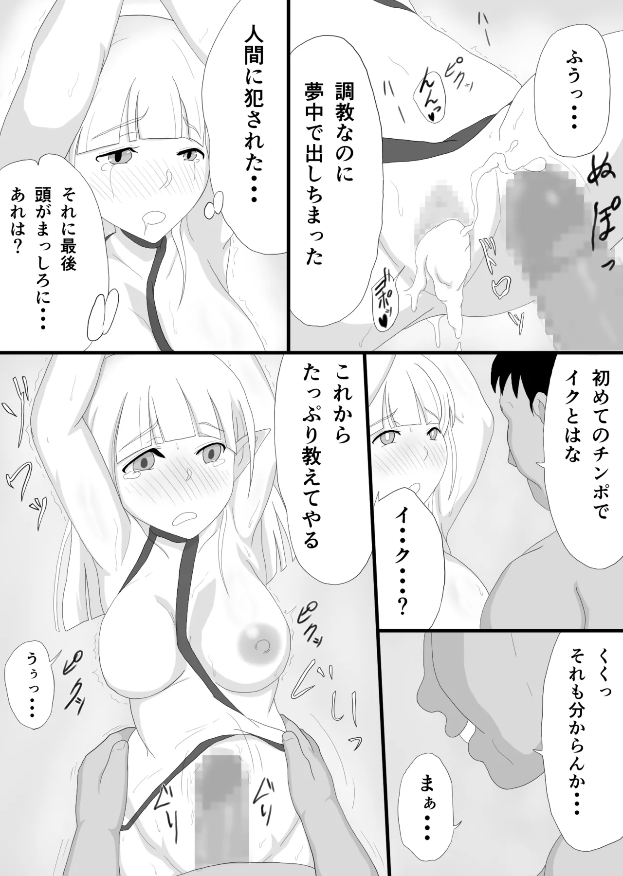 Ginpatsu Elf wo choukyou shite kairaku ochi page 10 full