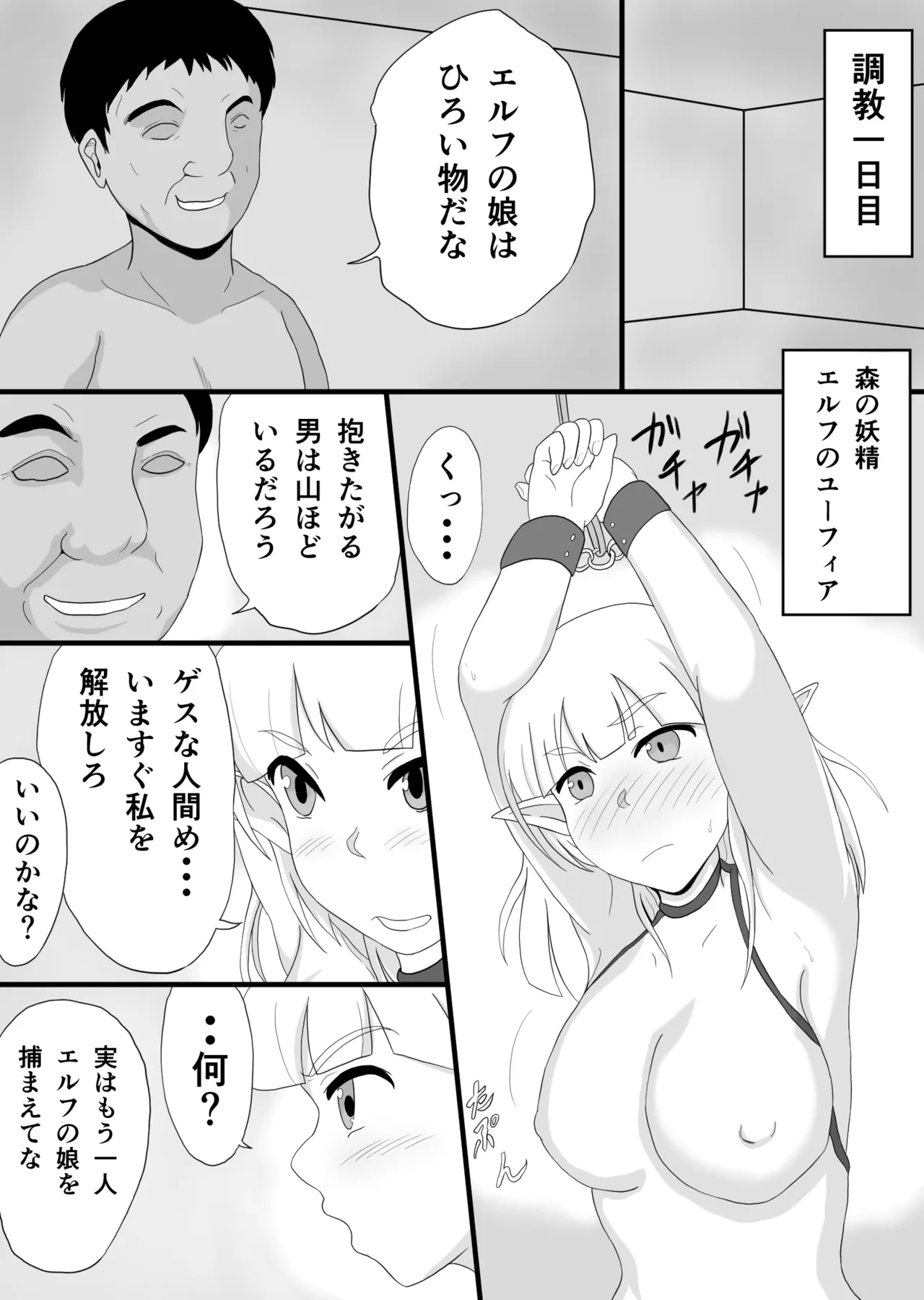 Ginpatsu Elf wo choukyou shite kairaku ochi page 3 full