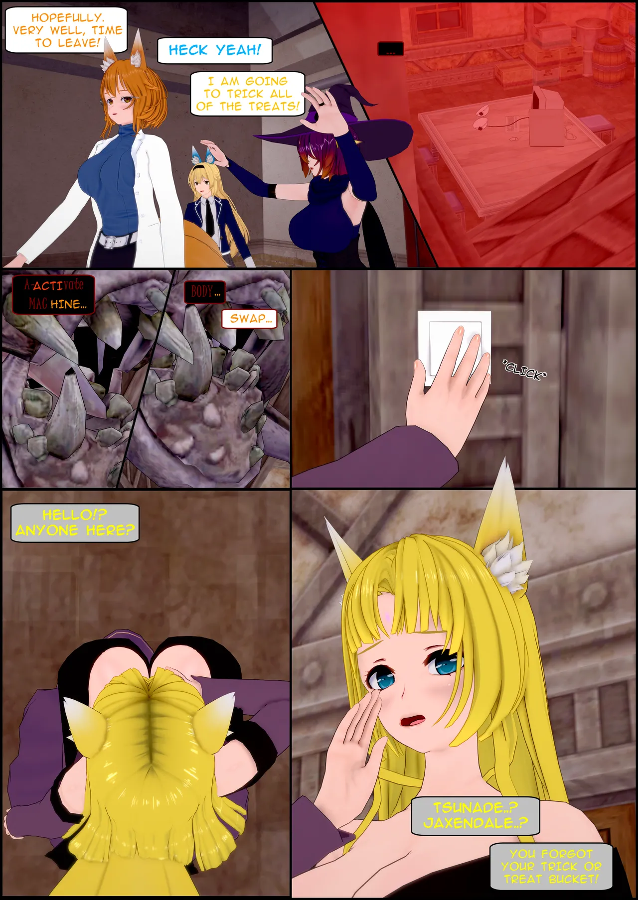 Halloween Headgear Body Swap! page 9 full