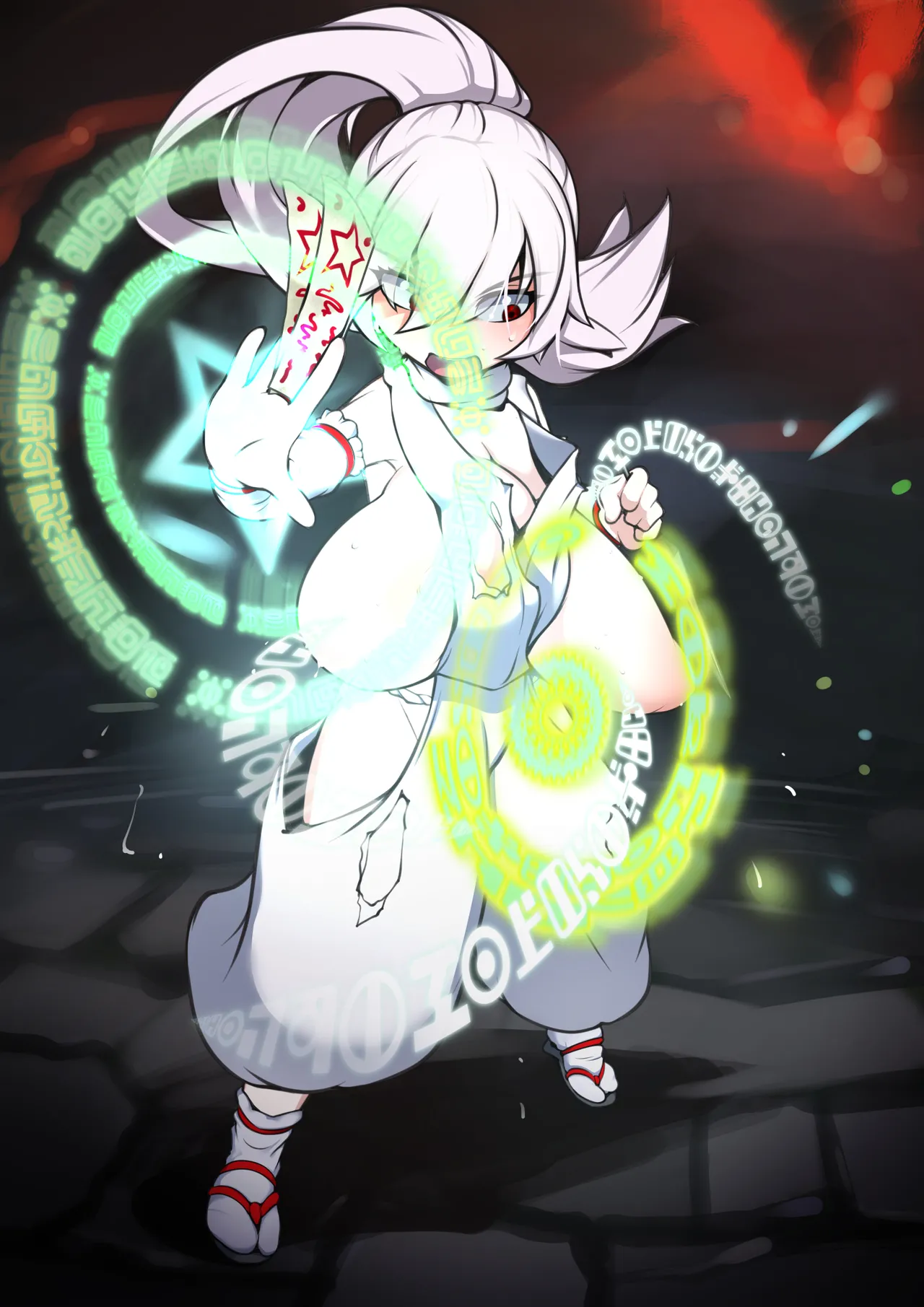 Albino Miko Kunoichi-chan Pinch E! | Albino kunoichi shrine maiden in trouble! page 2 full