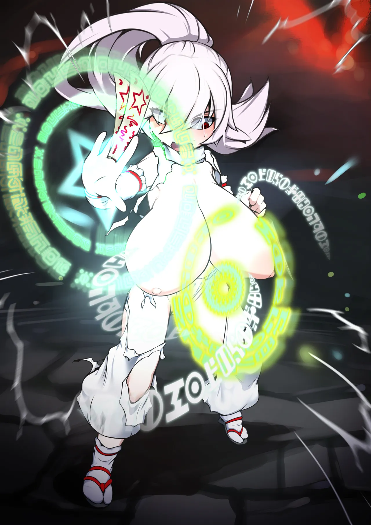 Albino Miko Kunoichi-chan Pinch E! | Albino kunoichi shrine maiden in trouble! page 3 full