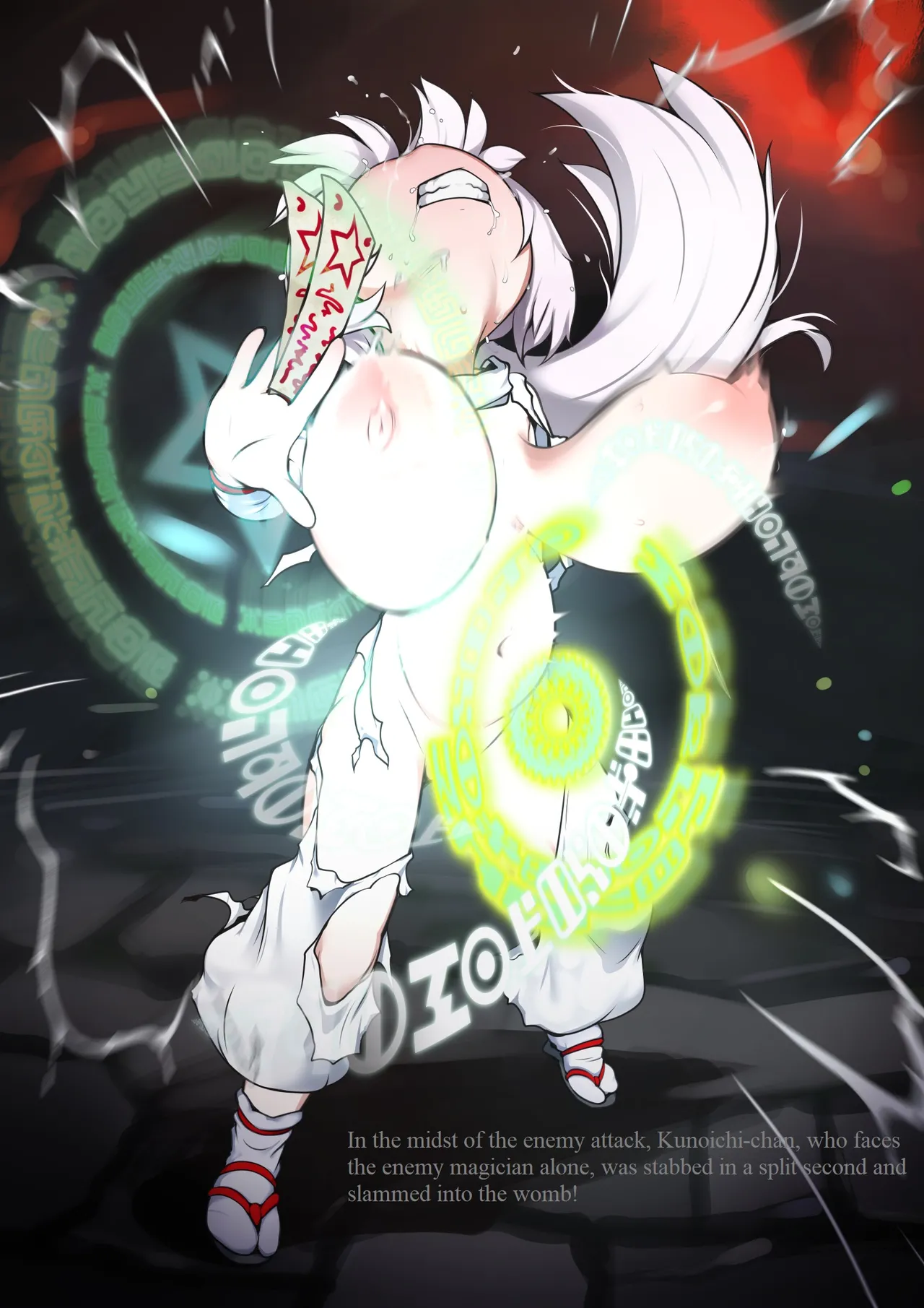 Albino Miko Kunoichi-chan Pinch E! | Albino kunoichi shrine maiden in trouble! page 5 full