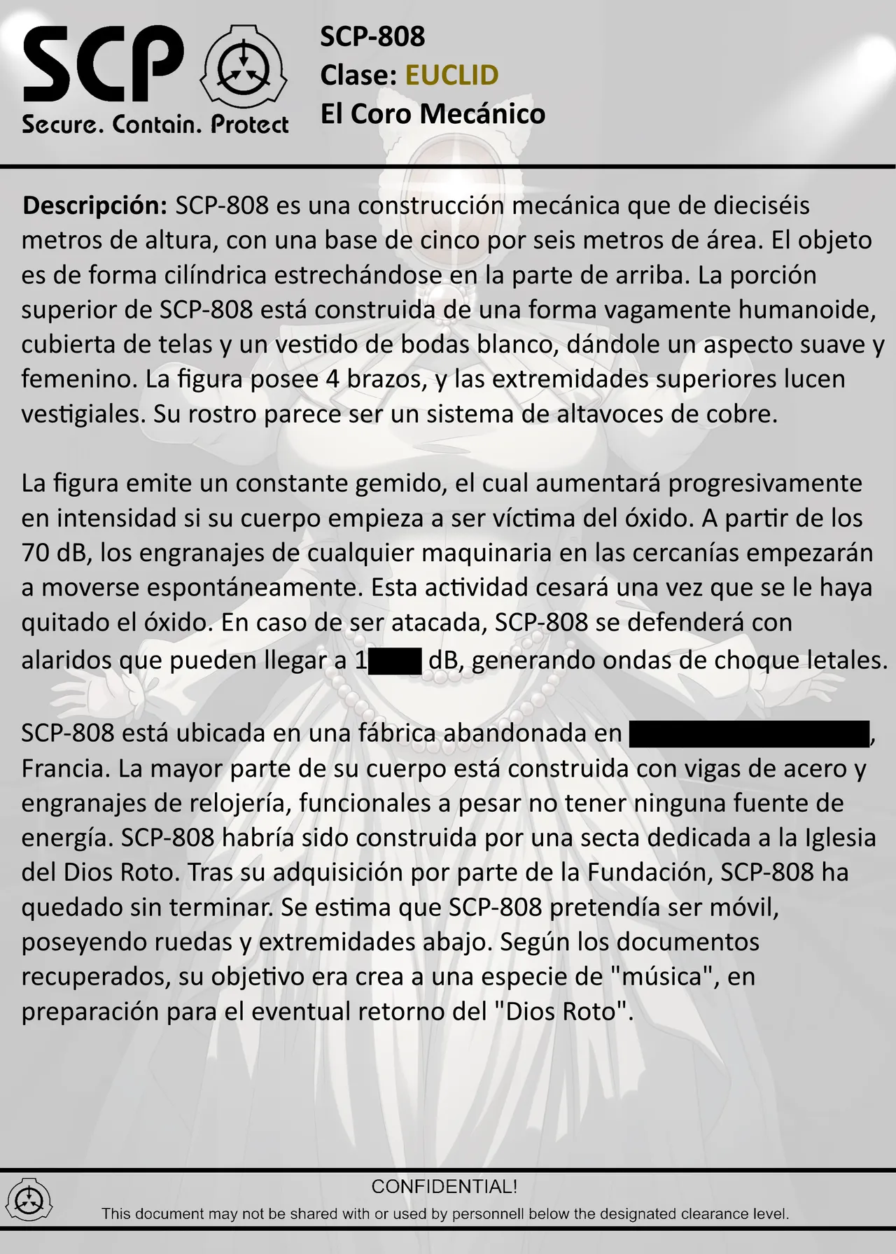 SCP-808 The Mechanical Choir page 3 full