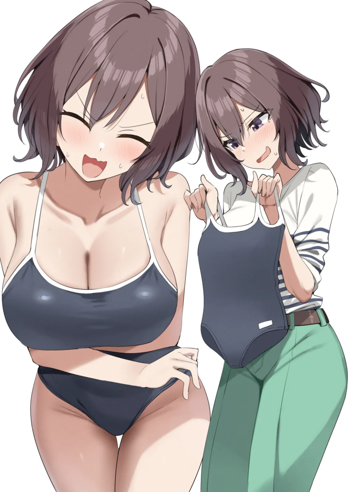 頼めば割と着てくれるあさり先生セリフ無し版 page 2 full