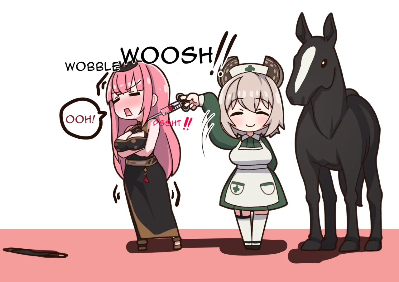 kulettula/クェッツァー Mori Calliope and Nimi Nightmare horse game page 7 full