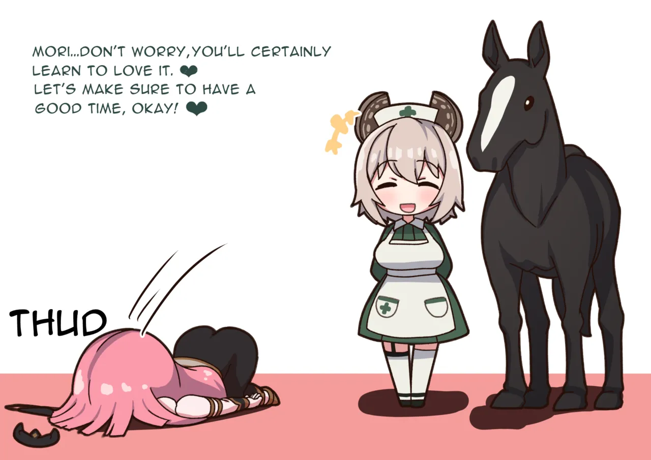 kulettula/クェッツァー Mori Calliope and Nimi Nightmare horse game page 8 full