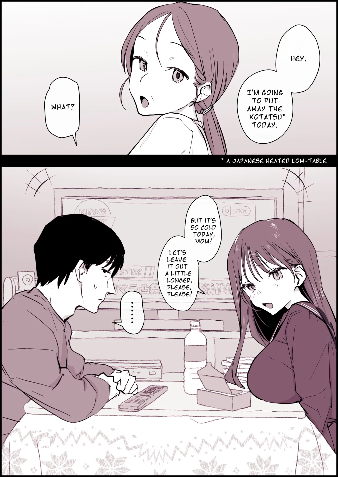 Kotatsu Suki no Giri Kyoudai | Kotatsu-loving Step-siblings page 1 full