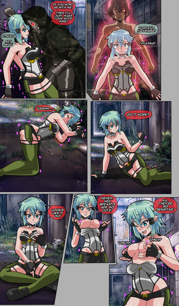 Deathgun takes over Sinon's Avatar and IRL body! cover