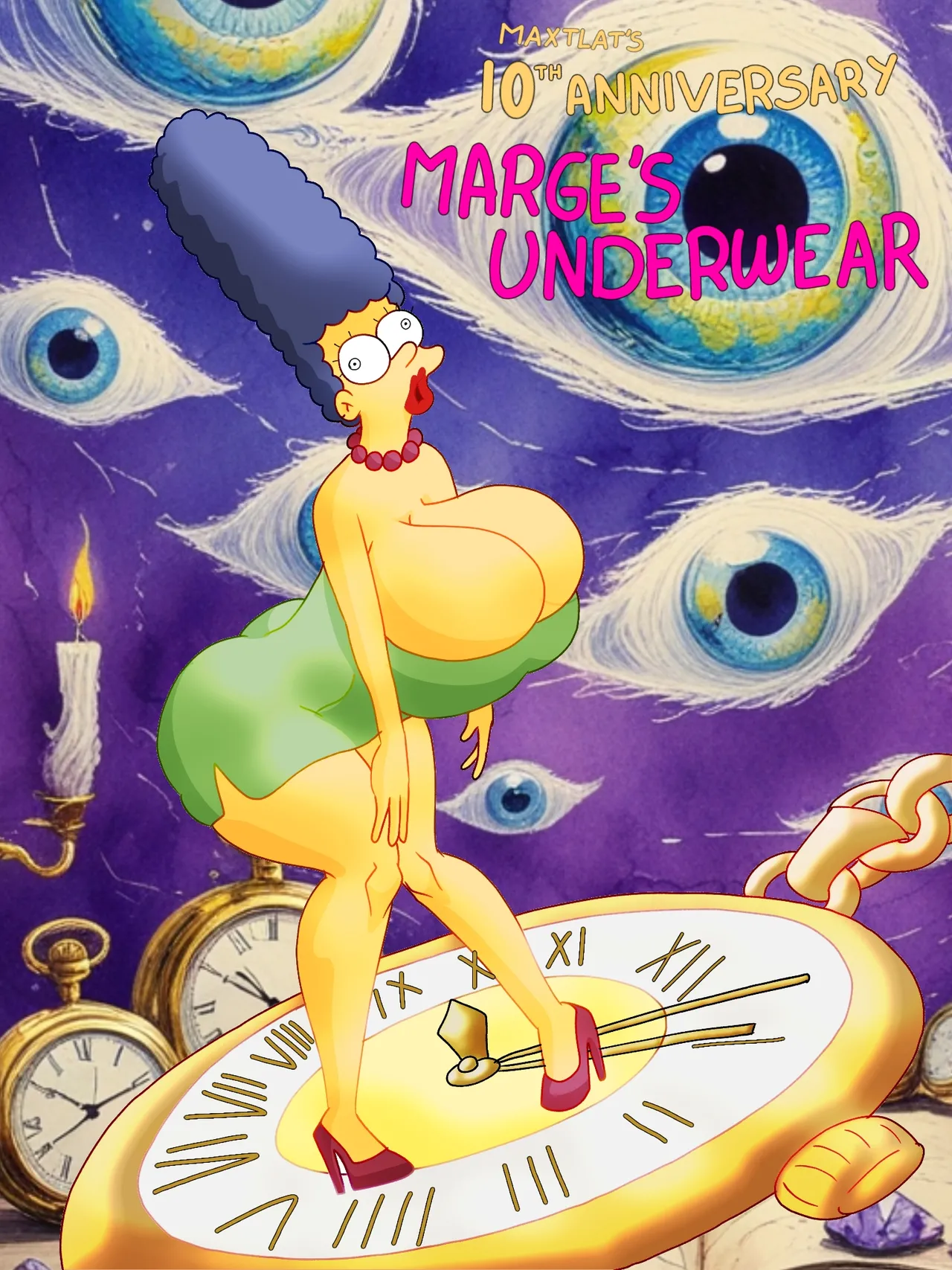 10th anniversary redraw marge's underwear comic page 1 full
