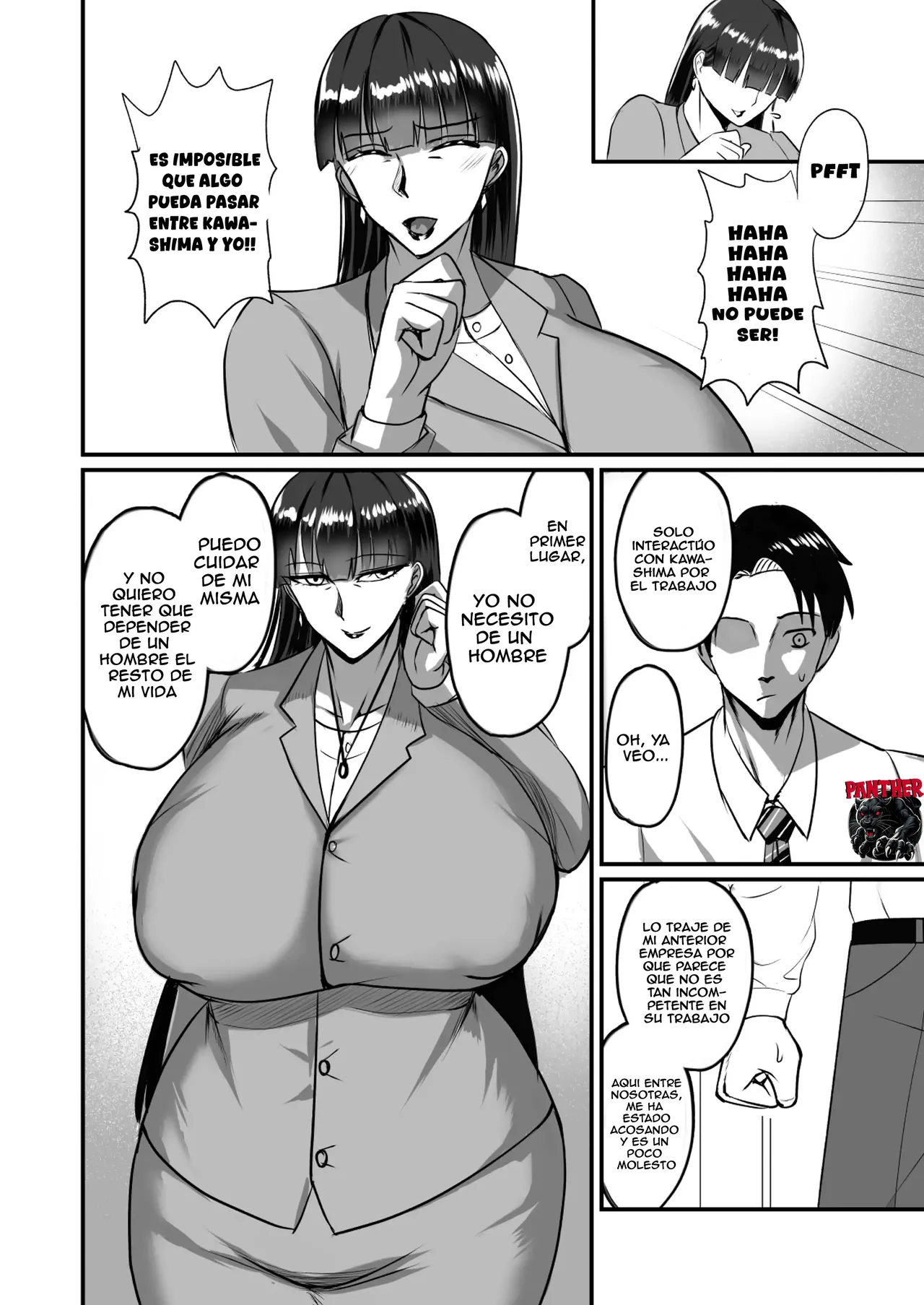 Jishou Otoko Irazu no Onna Joushi ga Ore o Okazu ni Shiteita Node | Mi jefa, que decía que no necesitaba a ningún hombre, se estaba masturbando pensando en mí page 8 full