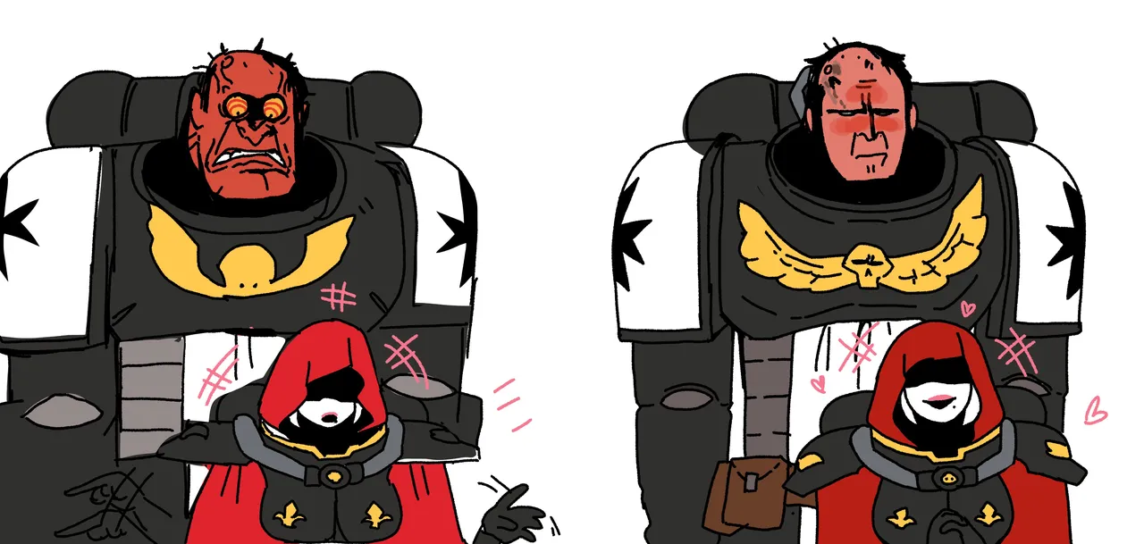 Warhammer 40K Works + Aftermath of a Sudden Love Confession page 3 full