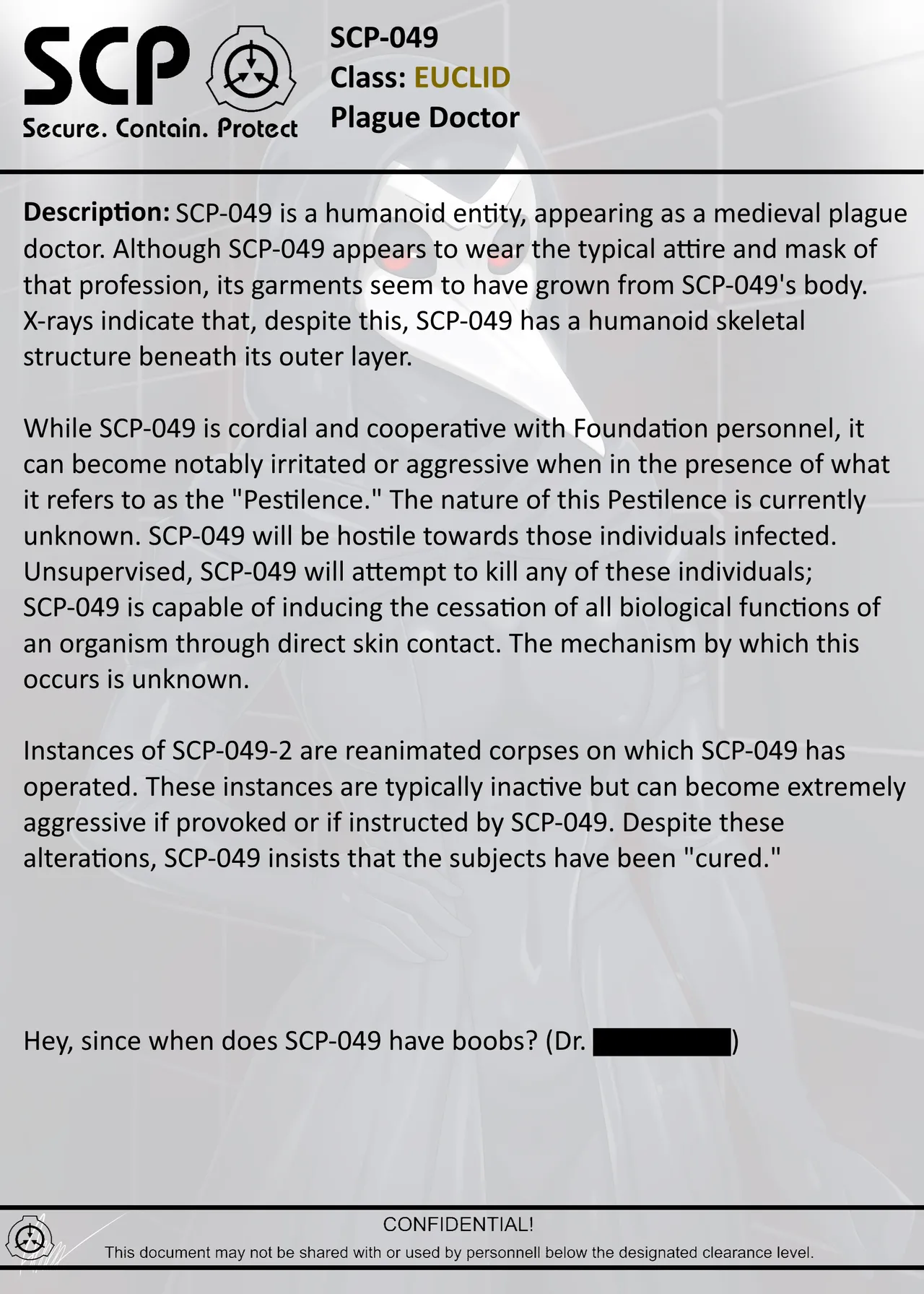 SCP-049 Plague Doctor page 3 full