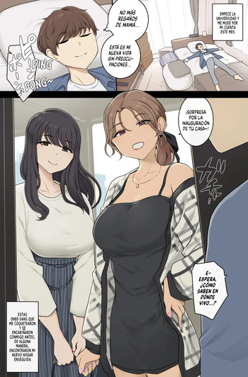 Keitai Choushin Onee-san-tachi ni Shinkyo o Yaribeya ni Sareru Hanashi | Las Onee-sans Altas Y Tetonas Convierten Mi Nuevo Hogar En Su Habitación Sexual cover