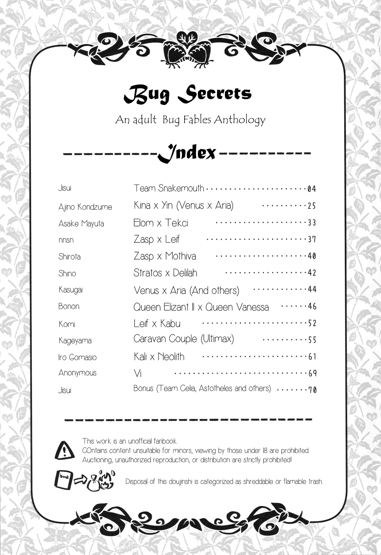 Bug Secrets page 2 full