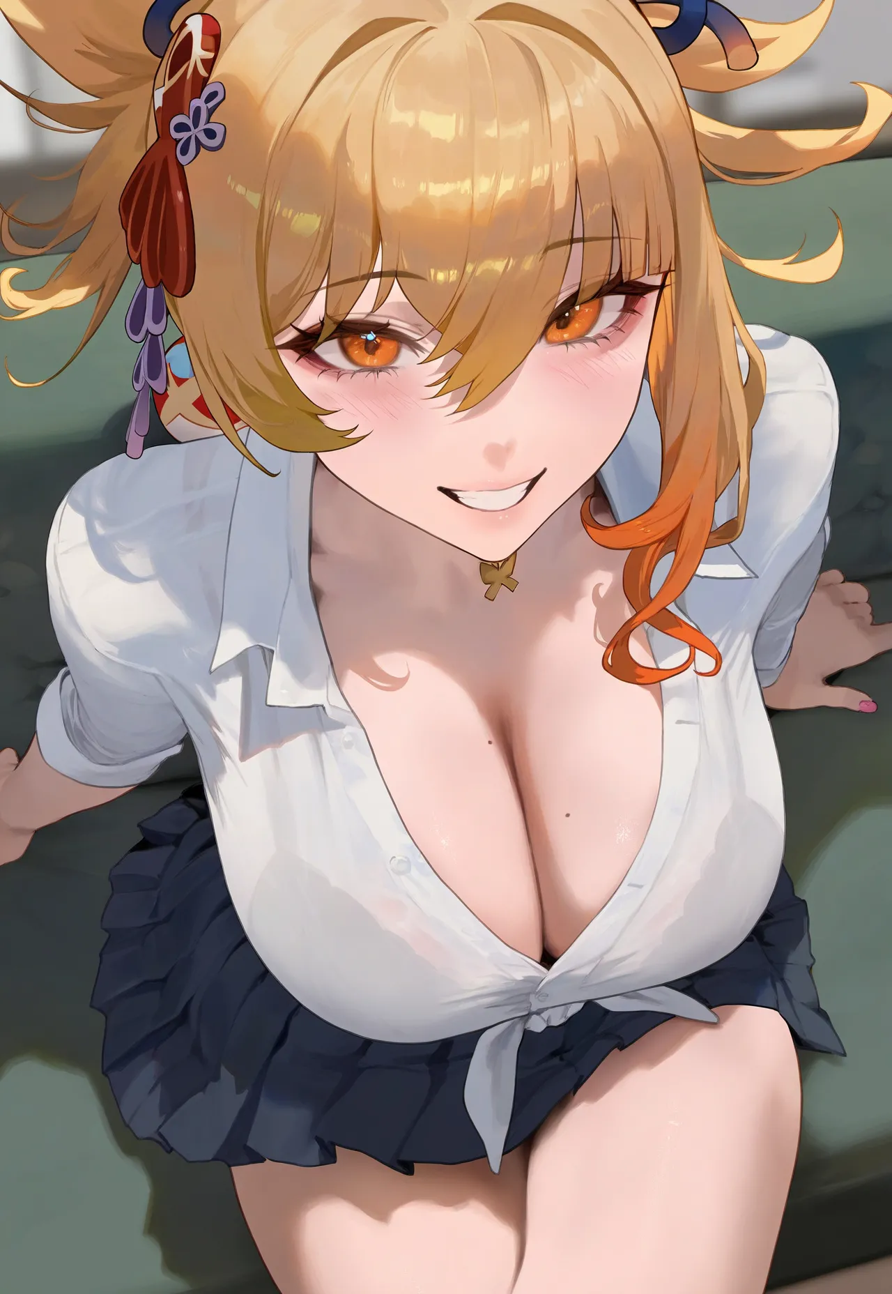 Yoimiya quick sloppy toppy + Random gyaru raiden liu ai generated page 3 full