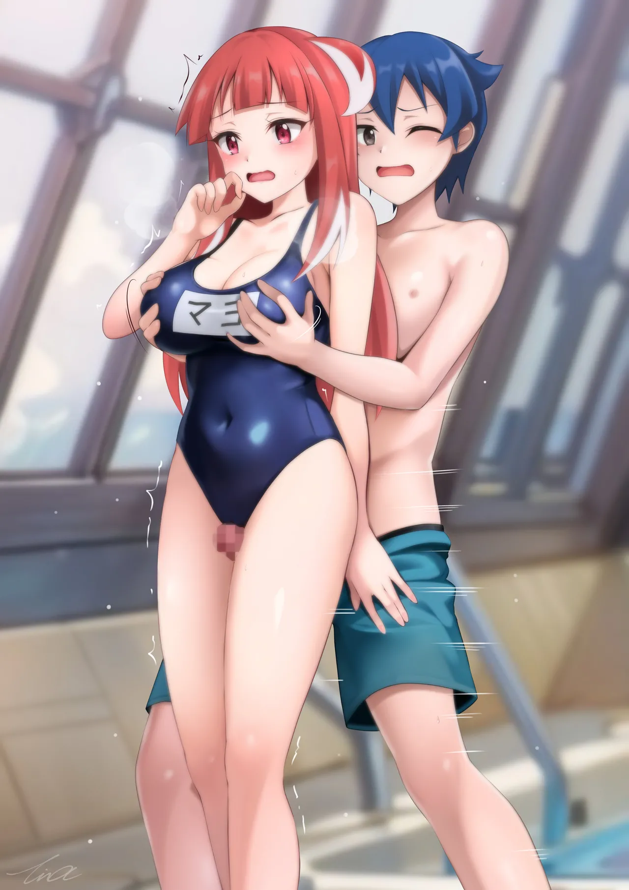 AKIBA'S TRIP 万世架まとめ 伝木凱タモツ 立ちバック素股 page 9 full