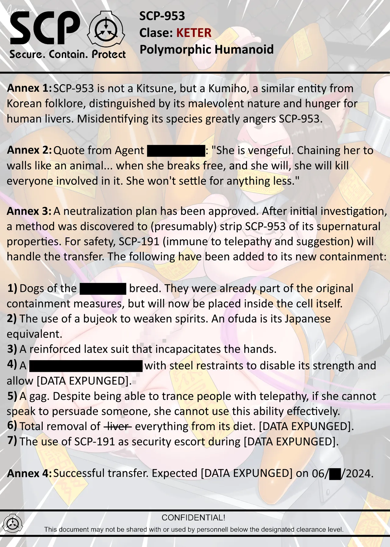 SCP-953 Polymorphic Humanoid page 6 full