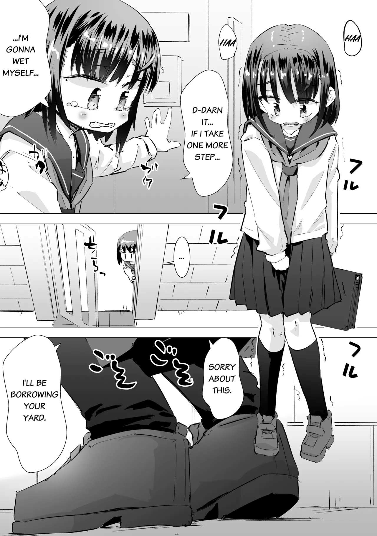 Gaman Dekizu Ni Tanin No Ie No Niwa De Oshikko Shitara Ojisann Ni Mirarete Mezameta Hanashi page 2 full