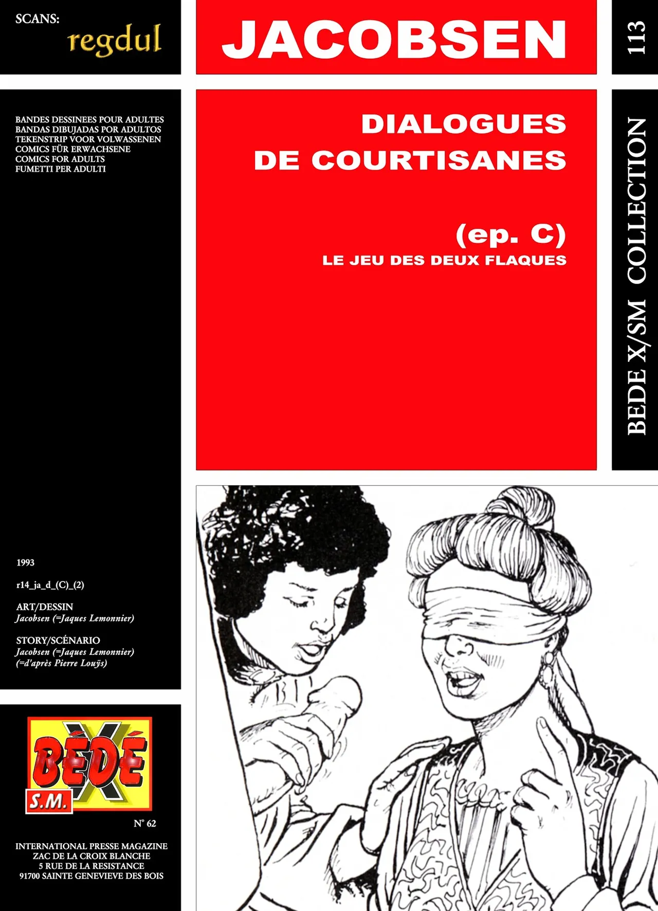 Jacobsen  &amp; Pierre Louÿs - Dialogues de Courtisanes : Le jeu des deux flaques page 1 full