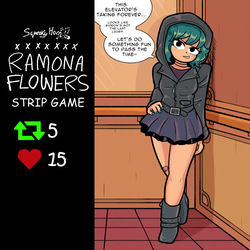 [squeakyhorn] Ramona Flowers Strip Game (Scott Pilgrim)