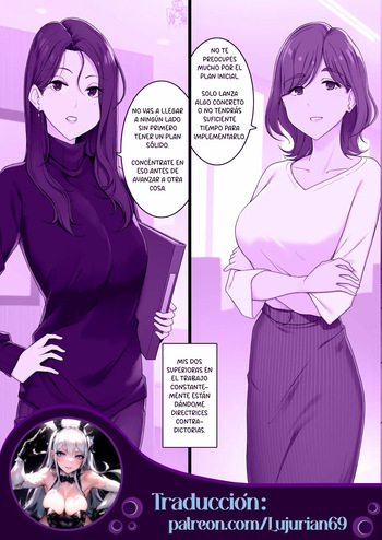 Onna Joushi Futari ni Ryougawa kara Semerarete Nou Bug-rasareru Hanashi | Mis dos jefas me dan órdenes contradictorias. cover